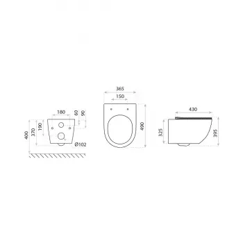 Miska WC wisząca z deską - Lavita SOFI Slim 3.0 Quiet - System spłukiwania TORNADO